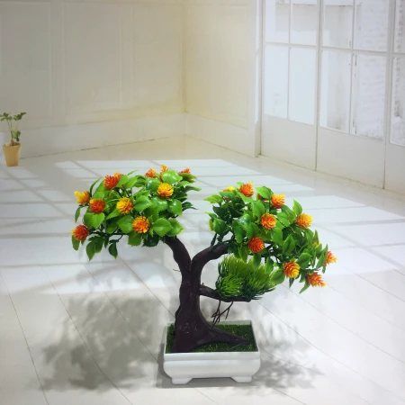 Mini artificial bonsai flowers, small potted plants, factory direct sales of artificial flower plants Mini artificial bonsai flowers, small potted plants, factory direct sales of artificial flower plants